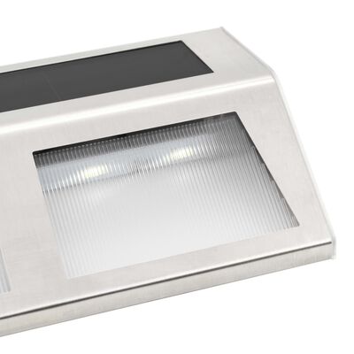vidaXL Lámparas solares 4 unidades luces LED blanco cálido