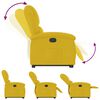 vidaXL Sill&oacute;n reclinable elevable terciopelo amarillo