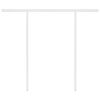 vidaXL Toldo manual retr&aacute;ctil con postes color crema 3x2,5 m