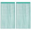 vidaXL Cortinas de tiras 2 uds turquesa 100x250 cm