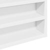 vidaXL Vitrina de madera de ingenier&iacute;a blanca 100x8,5x50 cm