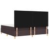 vidaXL Cama tipo Box Spring Marr&oacute;n Oscuro 200 x 200 cm tela