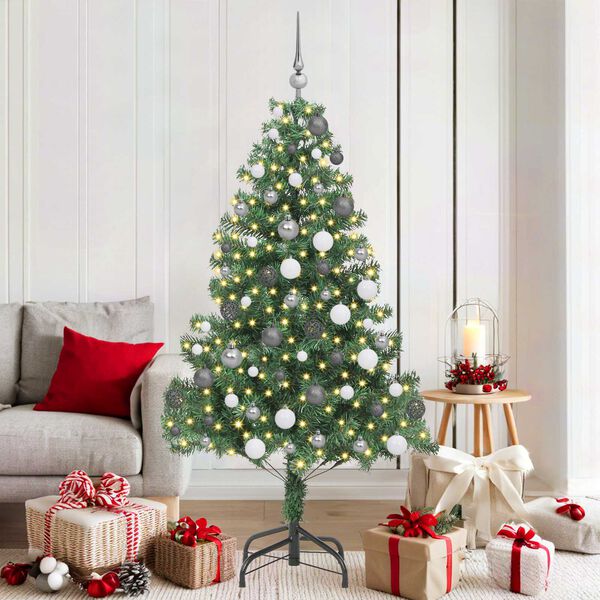 vidaXL &Aacute;rbol de Navidad con 300 LED con soporte Verde 180 cm PVC