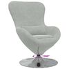 vidaXL Sillón huevo Gris Claro 63 x 73 x 90 cm Terciopelo