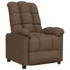 vidaXL Sill&oacute;n reclinable de tela marr&oacute;n