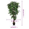 vidaXL &Aacute;rbol de mango artificial con 450 hojas verde 120 cm