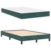 vidaXL Cama tipo Box Spring con colch&oacute;n Verde oscuro 120 x 220 cm tela