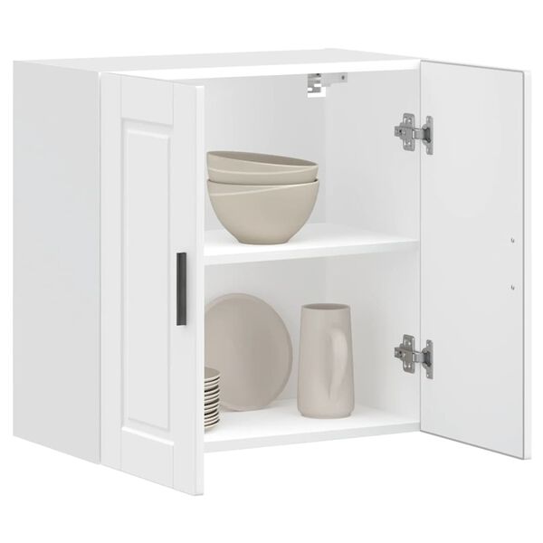 vidaXL Armario de pared para cocina Porto madera de ingeniería blanca
