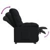 vidaXL Sillón reclinable de tela negro