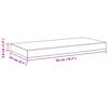 vidaXL Estantes flotantes de pared 4 uds blanco MDF 50x23x3,8 cm
