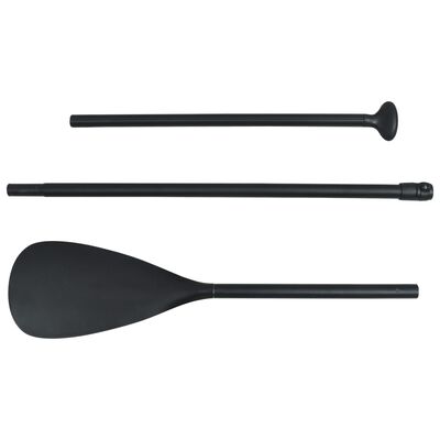 vidaXL Remo de paddle board aluminio negro 215 cm