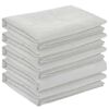 vidaXL Tela para Mesa 5 uds. Ovalado Blanco 160 x 220 cm