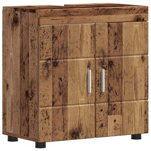 vidaXL Juego de Muebles de Ba&ntilde;o TULUM Madera vieja 60 x 34 x 63 cm