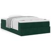 vidaXL Estructura cama otomana colch&oacute;n terciopelo verde oscuro