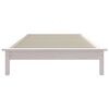 vidaXL Estructura cama individual madera maciza pino blanco 90x190 cm