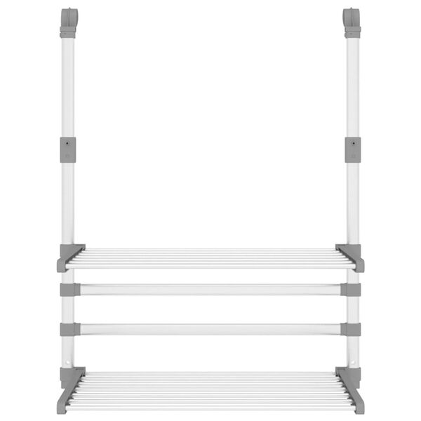 vidaXL Tendedero para balcón aluminio 54x25x42 cm