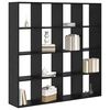 vidaXL Librer&iacute;a Roble Negro 137,5 x 29 x 137,5 cm Madera de ingenier&iacute;a