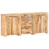vidaXL Aparador con 3 cajones y 4 puertas madera maciza de mango
