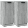 vidaXL Aparadores 2 uds madera contrachapada gris Sonoma 30x30x70 cm