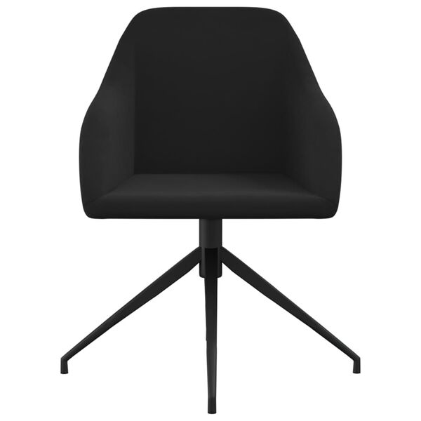 vidaXL Sillas de comedor 4 unidades terciopelo negro