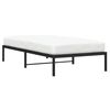 vidaXL Estructura de cama sin colchón metal negro 107x203 cm