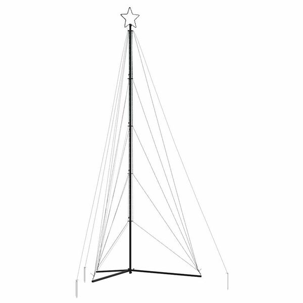 vidaXL Árbol de Navidad LED 615 LEDs azul 404,5 cm