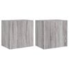 vidaXL Muebles de TV de pared 2 uds madera gris Sonoma 40,5x30x40 cm