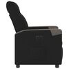 vidaXL Sill&oacute;n reclinable el&eacute;ctrico de tela negro