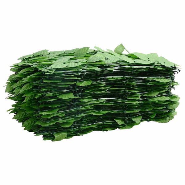 vidaXL Toldo para balcón con hojas verde 500x150 cm