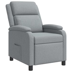 vidaXL Recliner Gris Claro Tela