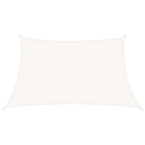 vidaXL Toldo de vela blanco HDPE 160 g/m&sup2; 3/4x2 m