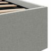 vidaXL Cama hidr&aacute;ulica almacenaje sin colch&oacute;n gris claro 120x200 cm