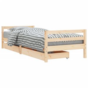 vidaXL Estructura de cama para ni&ntilde;os con cajones madera pino 80x200 cm