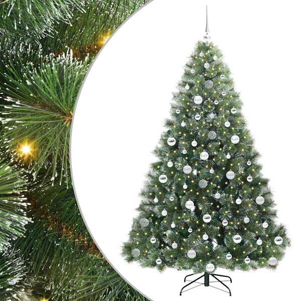 vidaXL &Aacute;rbol de Navidad artificial con 300 LED Verde 180 cm PE y PVC