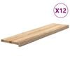vidaXL Pelda&ntilde;os escalera 12 uds sin tratar 110x30x2cm