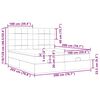 vidaXL Estructura cama otomana colchones tela marr&oacute;n oscuro 200x200cm