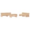 vidaXL Juego de muebles de jard&iacute;n 6 piezas y cojines madera maciza