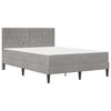 vidaXL Estructura de cama con colch&oacute;n Gris Claro 120 x 190 cm
