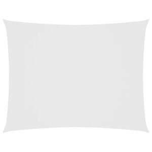 vidaXL Toldo de vela rectangular tela Oxford blanco 3x4 m