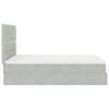 vidaXL Estructura cama otomana colchones gris claro 140x190cm