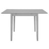 vidaXL Juego de muebles de comedor 5 piezas MDF gris