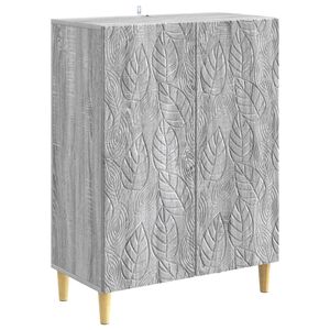 vidaXL Aparador Sonoma gris 66 x 34,5 x 90 cm Madera de ingenier&iacute;a
