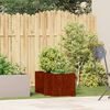 vidaXL Jardinera oxidada 40x80x40 cm acero corten
