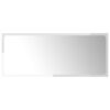 vidaXL Espejo de ba&ntilde;o madera contrachapada blanco brillo 90x1,5x37 cm