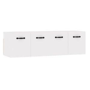 vidaXL Armarios pared 2 uds contrachapada blanco brillo 80x36,5x35 cm