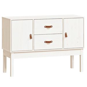 vidaXL Aparador madera maciza de pino blanco 110x40x78 cm