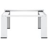 vidaXL Soporte pedestal para lavadora blanco