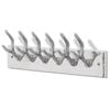 vidaXL Colgador de aluminio con ganchos para ropa, abrigos (Plateado)