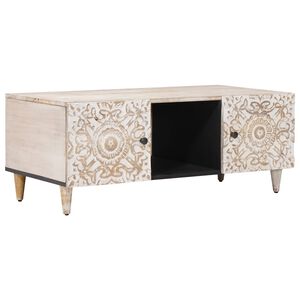 vidaXL Mesa de Caf&eacute; 100 x 54 x 40 cm Madera de mango maciza