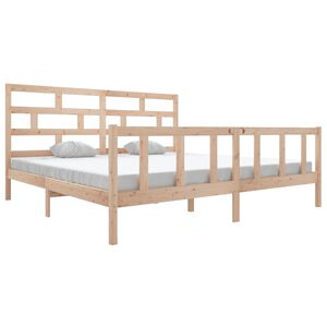 vidaXL Estructura de cama de madera maciza de pino 200x200 cm